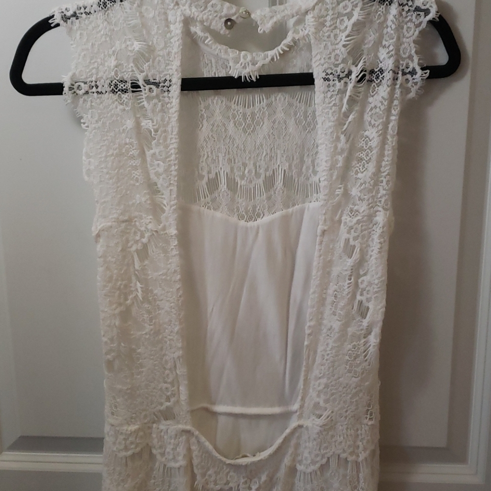 Free People Intimately white lace dress - Picture 6 of 16